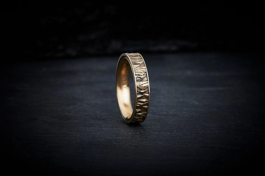 Men's Wedding Band - Triangle Wedding Ring
