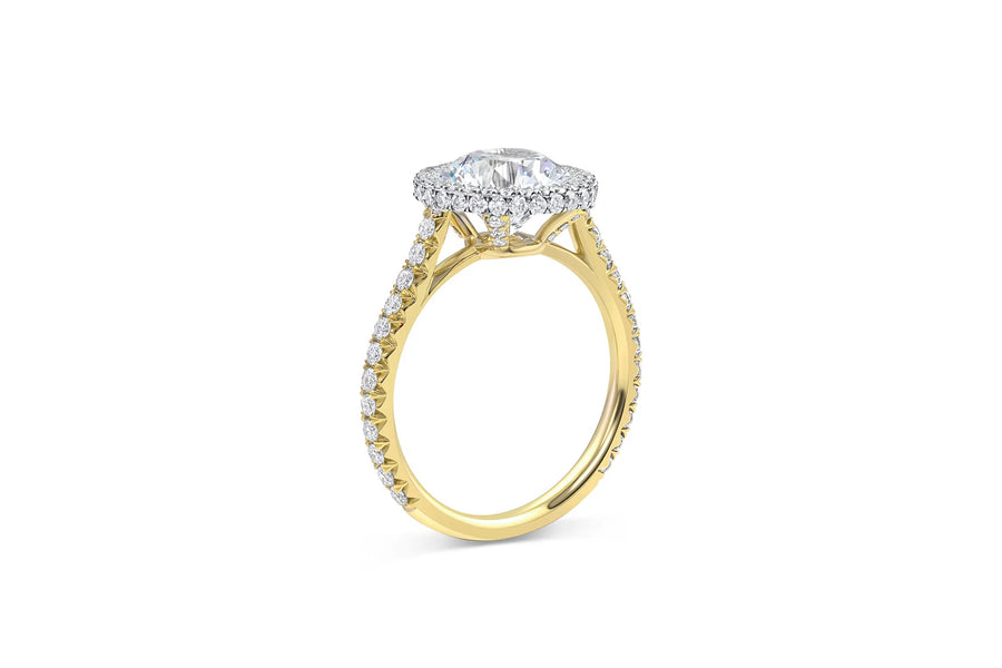 Sophia | Round Double Halo Engagement Ring-Honey Jewelry Co-Honey Jewelry Co
