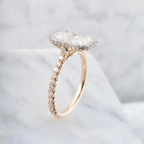 Sophia | Radiant Double Halo Engagement Ring-Honey Jewelry Co-Honey Jewelry Co