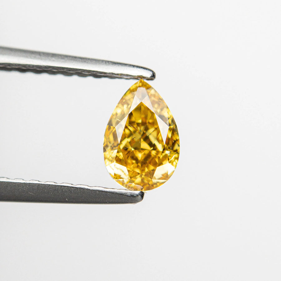 0.50ct 6.13x4.13x2.67mm SI2 Fancy Deep Yellowish Orange Pear Brilliant 24129-01