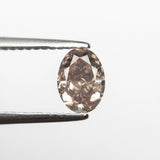 0.90ct 6.72x4.87x3.46mm GIA I1 Fancy Pink-Brown Oval Brilliant 🇦🇺 24092-01