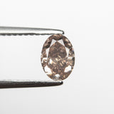 0.90ct 6.72x4.87x3.46mm GIA I1 Fancy Pink-Brown Oval Brilliant 🇦🇺 24092-01