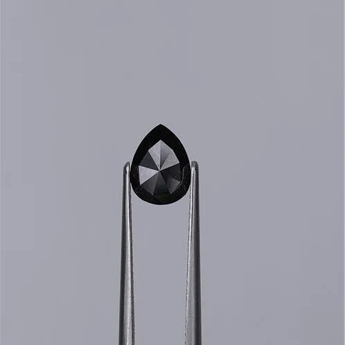 1.21ct Pear Natural Diamond (Colour Fancy Black, Clarity VVS2, Cut EX, GIA Certified)