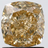 1.61ct Cushion brilliant Natural Diamond (Colour Fancy Yellow, Clarity VVS2, GIA Certified)