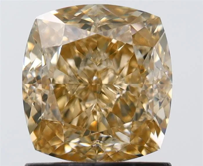 1.61ct Cushion brilliant Natural Diamond (Colour Fancy Yellow, Clarity VVS2, GIA Certified)