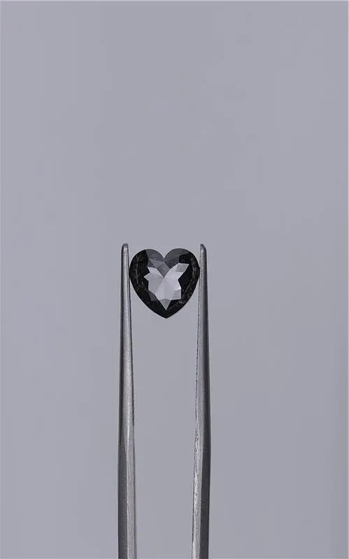 1.64ct Heart Natural Diamond (Colour Fancy Black, Clarity VVS2, Cut EX, GIA Certified)