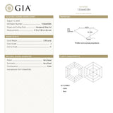 2.05ct 9.10x7.85x4.06mm GIA I1 J Hexagon Step Cut 24276-01