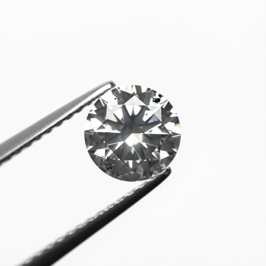 1.06ct 6.53x6.50x3.97mm SI2 Fancy Grey Round Brilliant 18462-01