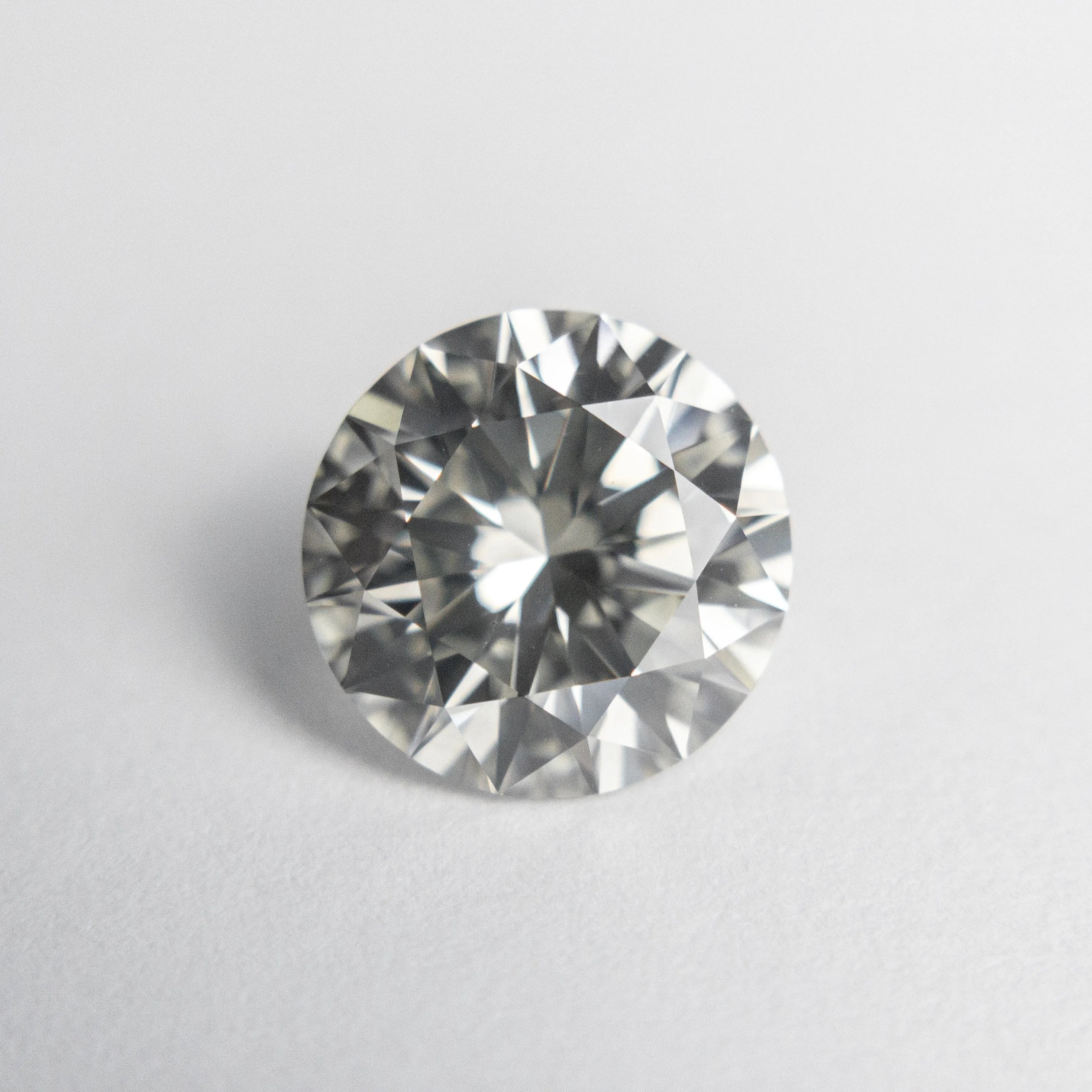 2.01ct 8.07x8.01x5.03mm GIA SI1 Fancy Grey Round Brilliant 18868-01 - Misfit Diamonds