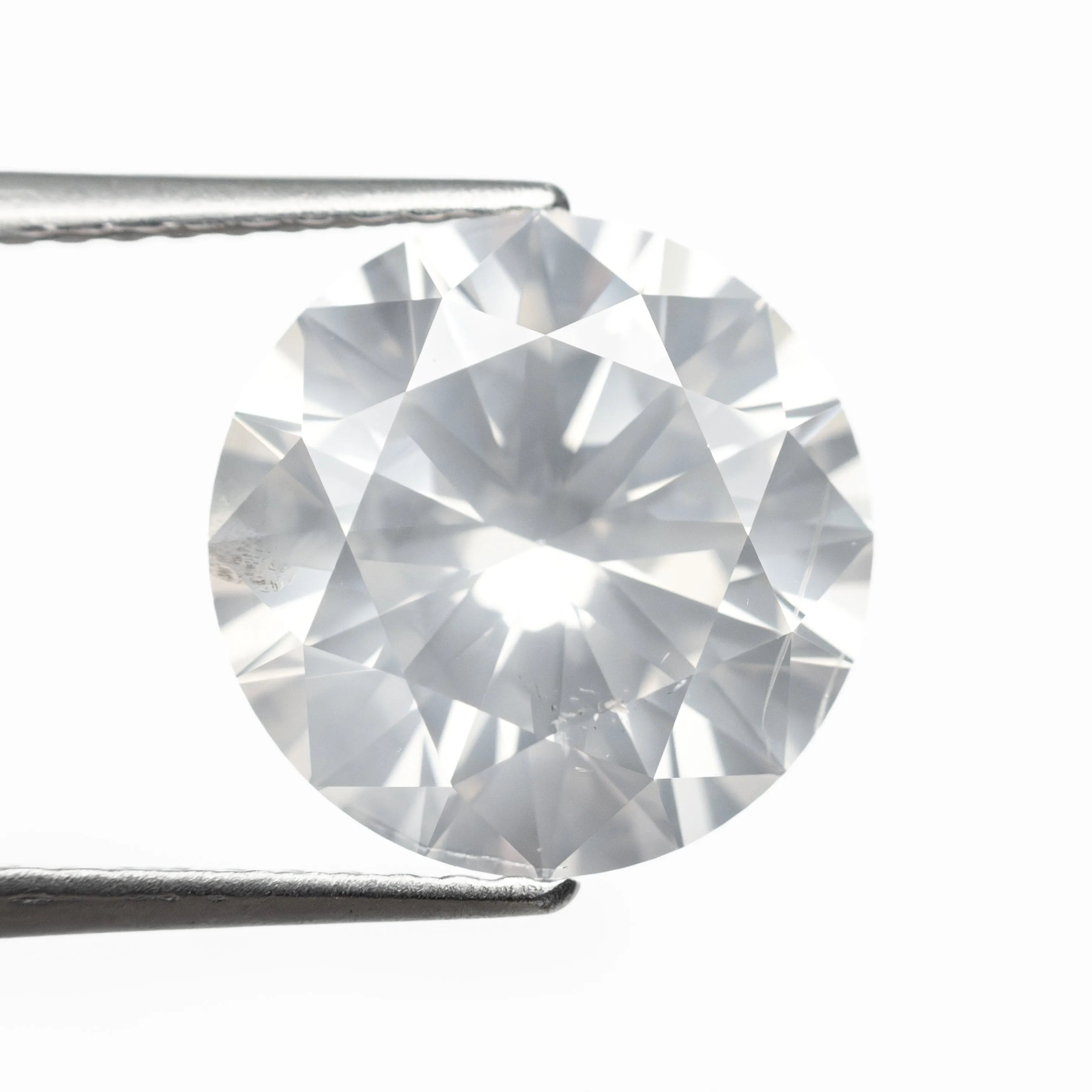 4.00ct 10.13x10.12x6.25mm GIA I2 Fancy White Round Brilliant 19263-01