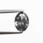 1.55ct 8.56x6.22x3.78mm GIA I1 Fancy Dark Grey Oval Brilliant 19266-01