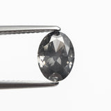 1.55ct 8.56x6.22x3.78mm GIA I1 Fancy Dark Grey Oval Brilliant 19266-01