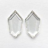 1.85cttw 2pc 10.34x5.80x1.54mm 10.30x5.78x1.58mm VS J-K Shield Portrait Cut Matching Pair 19854-49