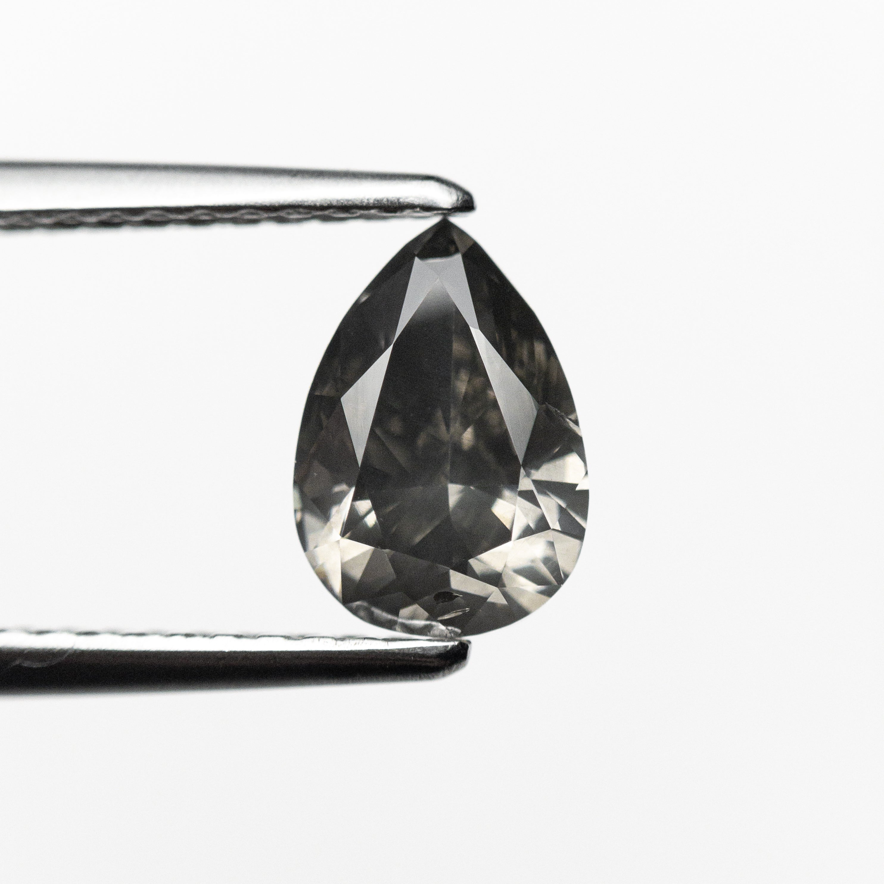 1.01ct 7.83x5.42x3.38mm Fancy Grey Pear Brilliant 19913-01