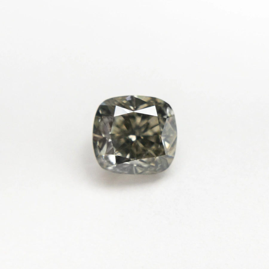 1.01ct 5.22x5.59x3.90mm Fancy Grey Cushion Brilliant 19913-02