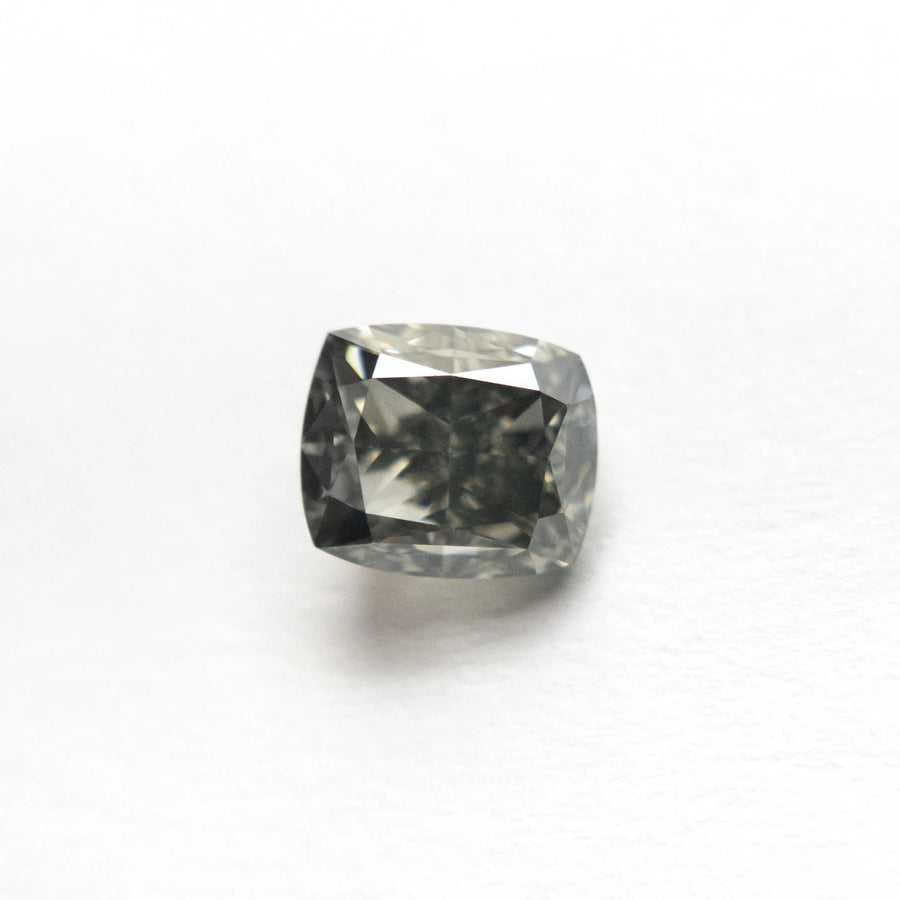 1.00ct 5.75x4.87x3.79mm Fancy Grey Cushion Brilliant 19913-21