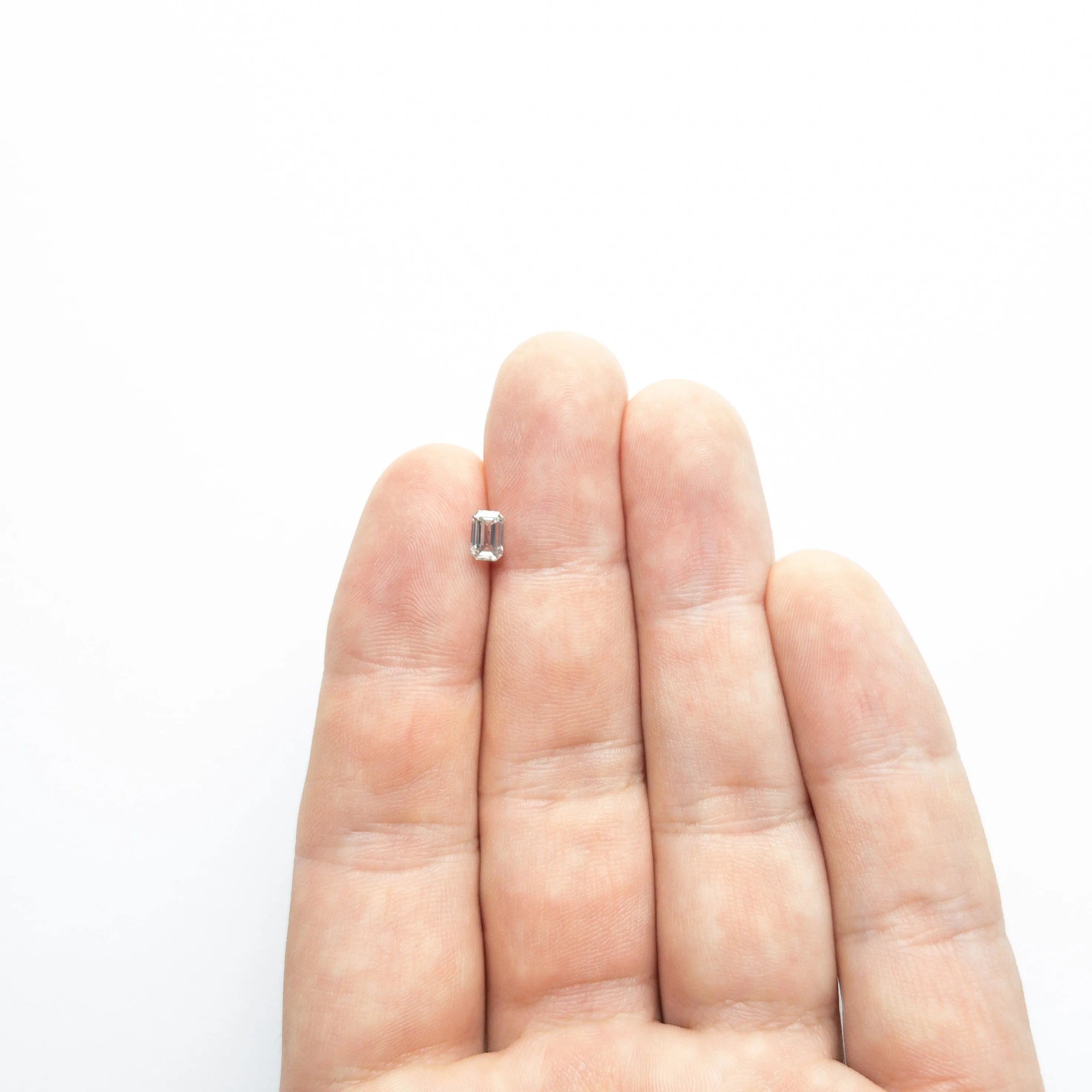 0.52ct 5.68x3.68x2.28mm SI2 Fancy Grey Cut Corner Rectangle Step Cut 19923-27