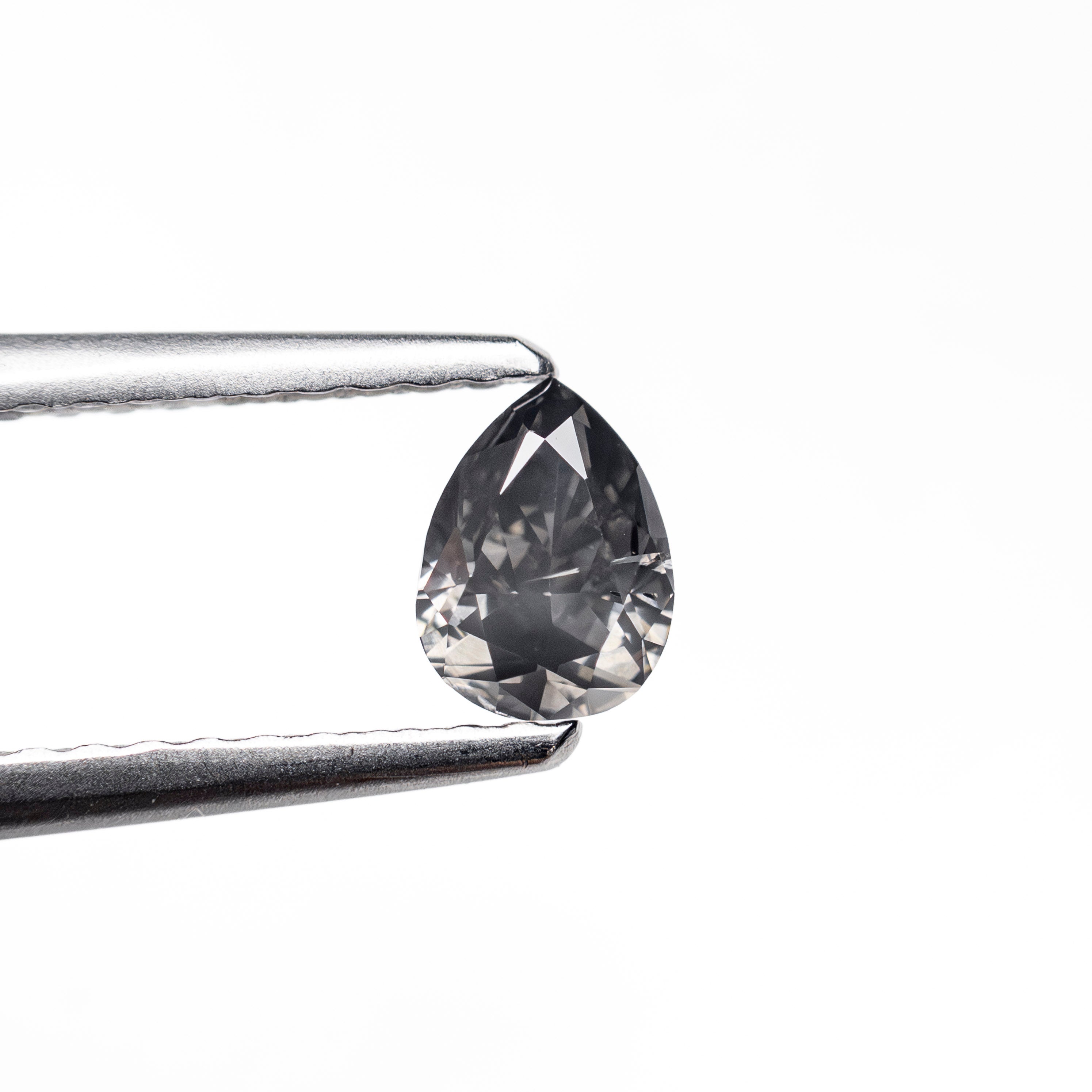 0.36ct 5.23x3.89x2.42mm Fancy Grey Pear Brilliant 19923-58