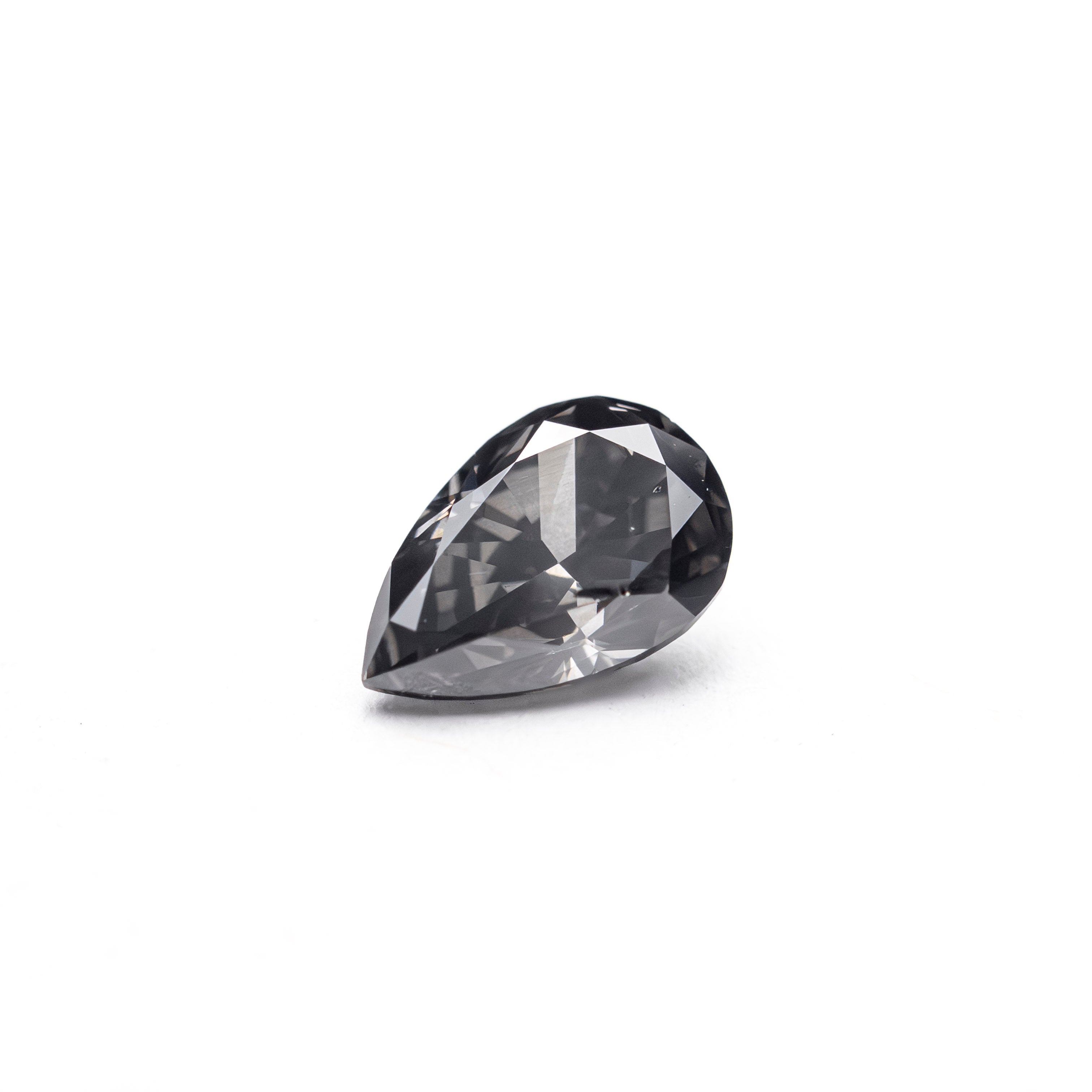 0.50ct 6.39x4.30x2.61mm Fancy Grey Pear Brilliant 19923-60