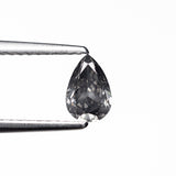 0.50ct 6.39x4.30x2.61mm Fancy Grey Pear Brilliant 19923-60