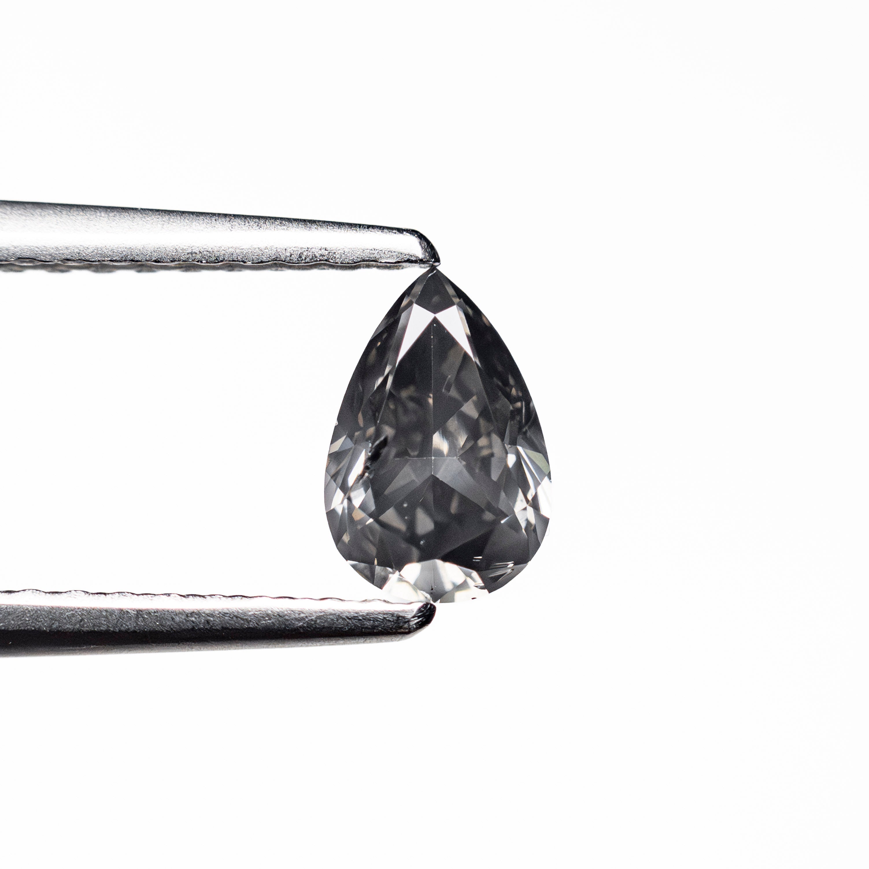 0.50ct 6.39x4.30x2.61mm Fancy Grey Pear Brilliant 19923-60