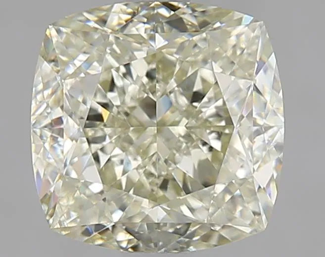 2.00ct Cushion brilliant Natural Diamond (Colour Fancy Light Greenish Yellow, Clarity VS1, GIA Certified)