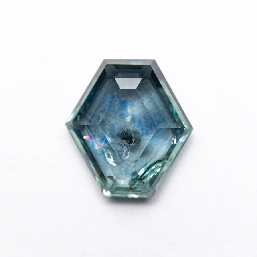 2.07ct 8.94x8.33x2.95mm Hexagon Rosecut Sapphire 21603-35