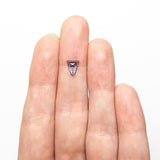 0.81ct 6.98x6.15x2.65mm Shield Rosecut Sapphire 22266-33