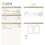 1.54ct 8.53x7.68x1.97mm GIA VVS1 L Cut Corner Rectangle Portrait Cut 28016-01