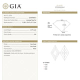 4.06ct 15.98x10.69x5.12mm GIA SI2 I Lozenge Step Cut 28010-01
