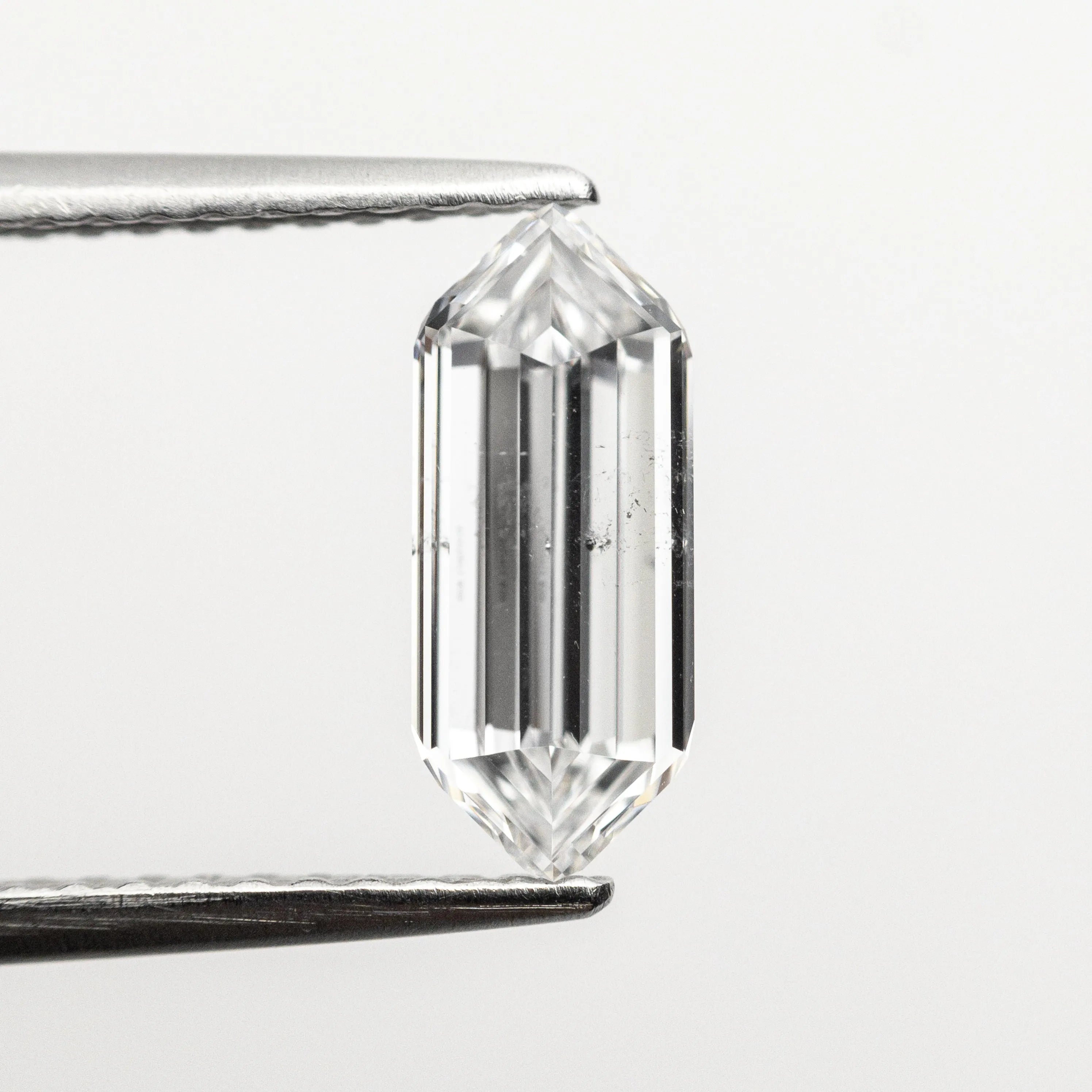 1.01ct 10.12x4.18x2.42mm GIA SI2 D Hexagon Step Cut 22621-01