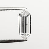 1.01ct 10.12x4.18x2.42mm GIA SI2 D Hexagon Step Cut 22621-01