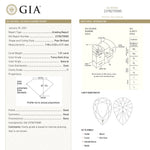 1.01ct 7.90x5.53x3.71mm GIA I1 Fancy Dark Grey Pear Brilliant 19544-01