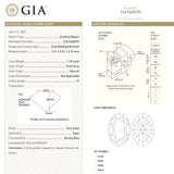 1.18ct 7.41x5.41x3.74mm GIA I2 Faint Grey Oval Brilliant 23894-01