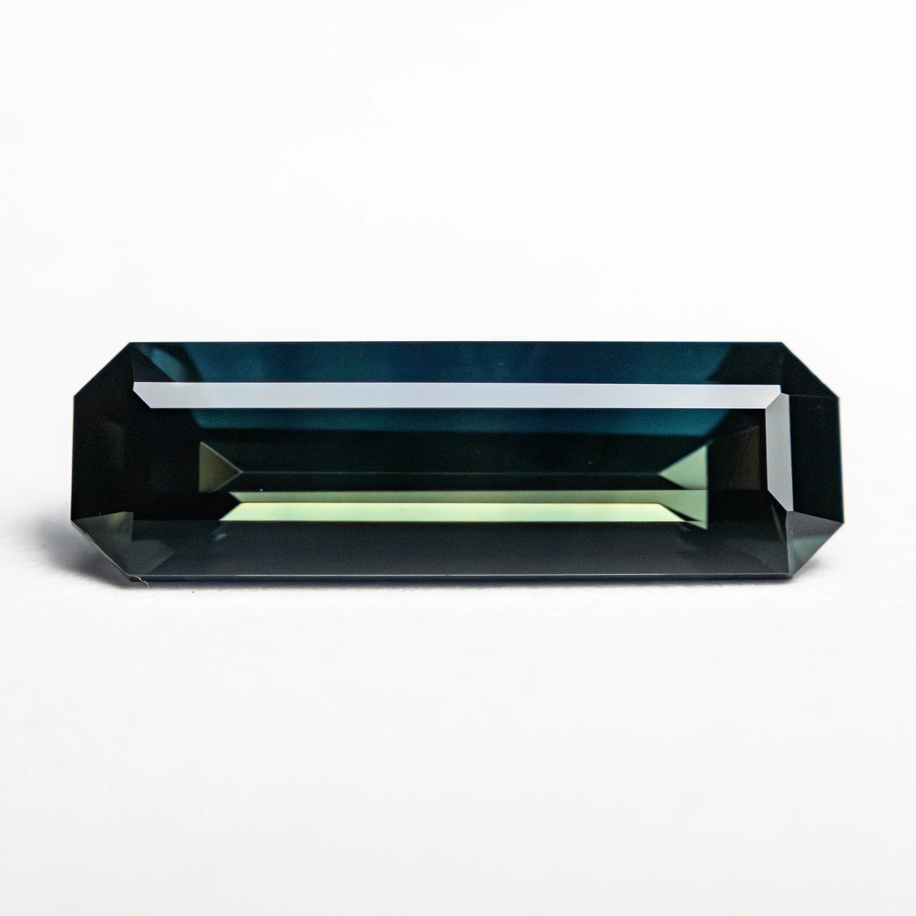 2.39ct 13.97x4.37x3.70mm Cut Corner Rectangle Step Cut Sapphire 25195-01