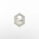 0.66ct 6.84x5.46x2.11mm Hexagon Rosecut 25457-16