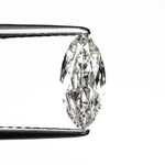 0.72ct 9.48x4.47x2.33mm VS2 H Moval Brilliant 26754-01
