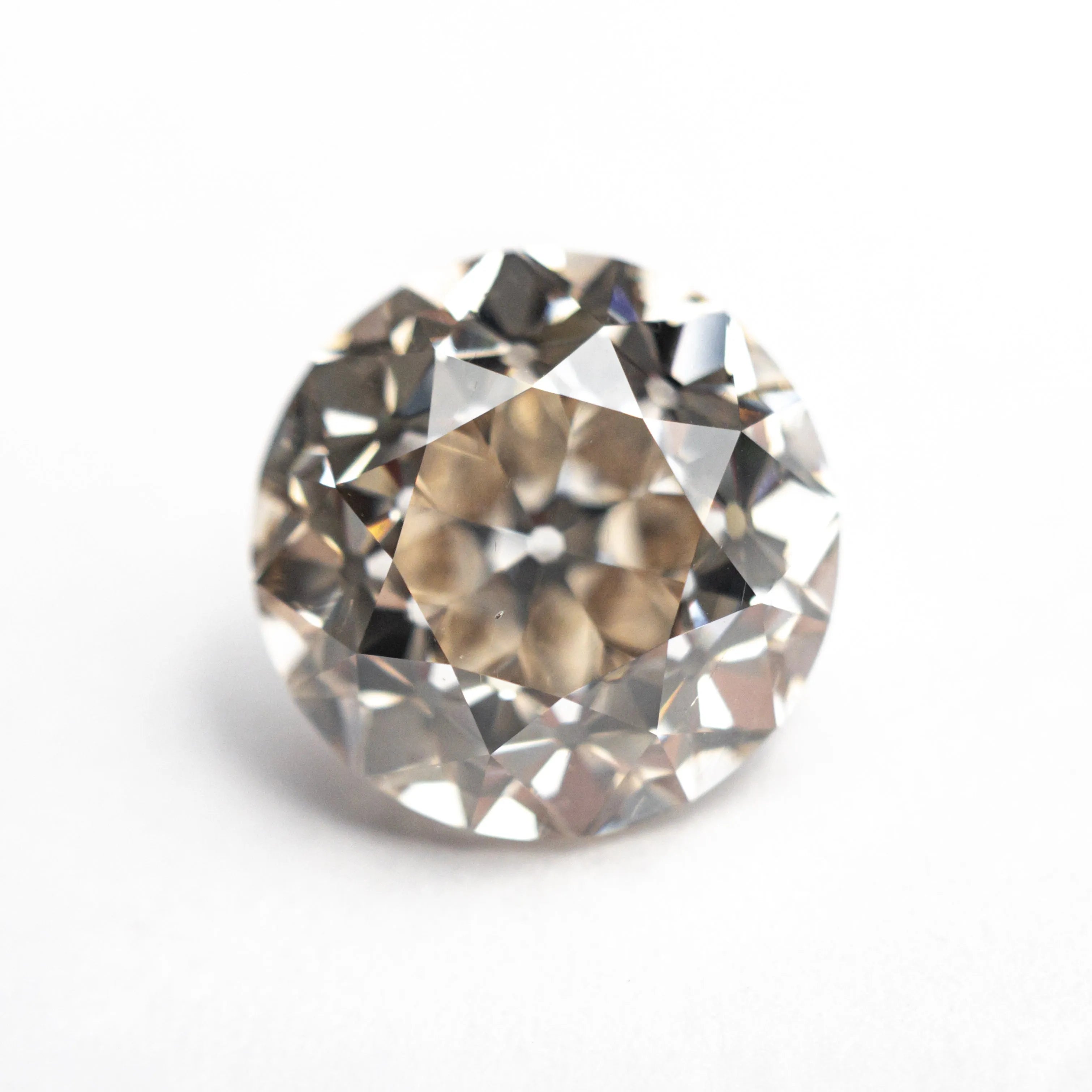 5.10ct 10.28x10.25x7.23mm SI1 C3 Modern Antique Old European Cut 27077-01