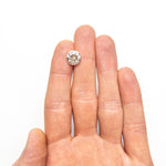 5.10ct 10.28x10.25x7.23mm SI1 C3 Modern Antique Old European Cut 27077-01