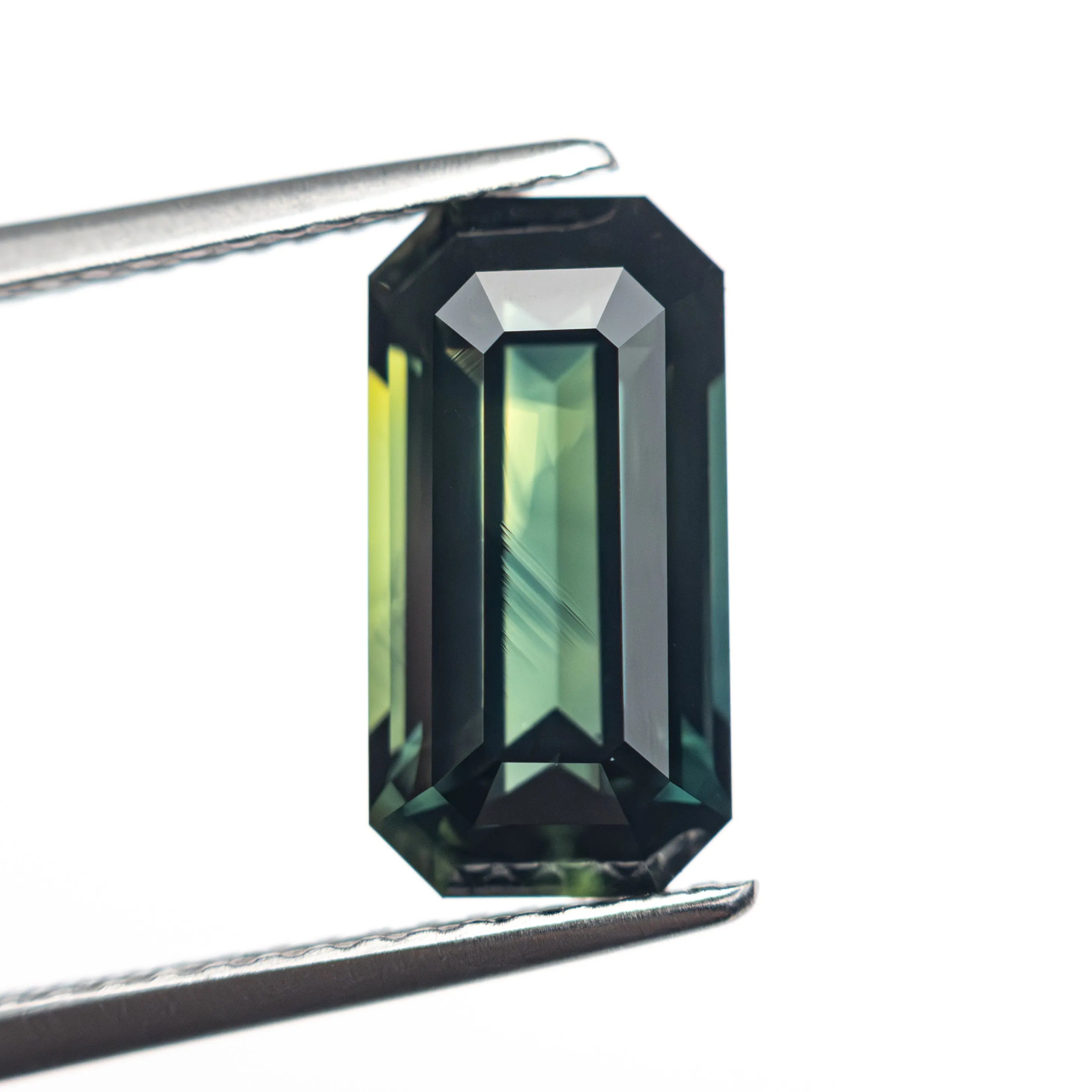 3.73ct 11.89x6.14x4.89mm Cut Corner Rectangle Step Cut Sapphire 27306-01