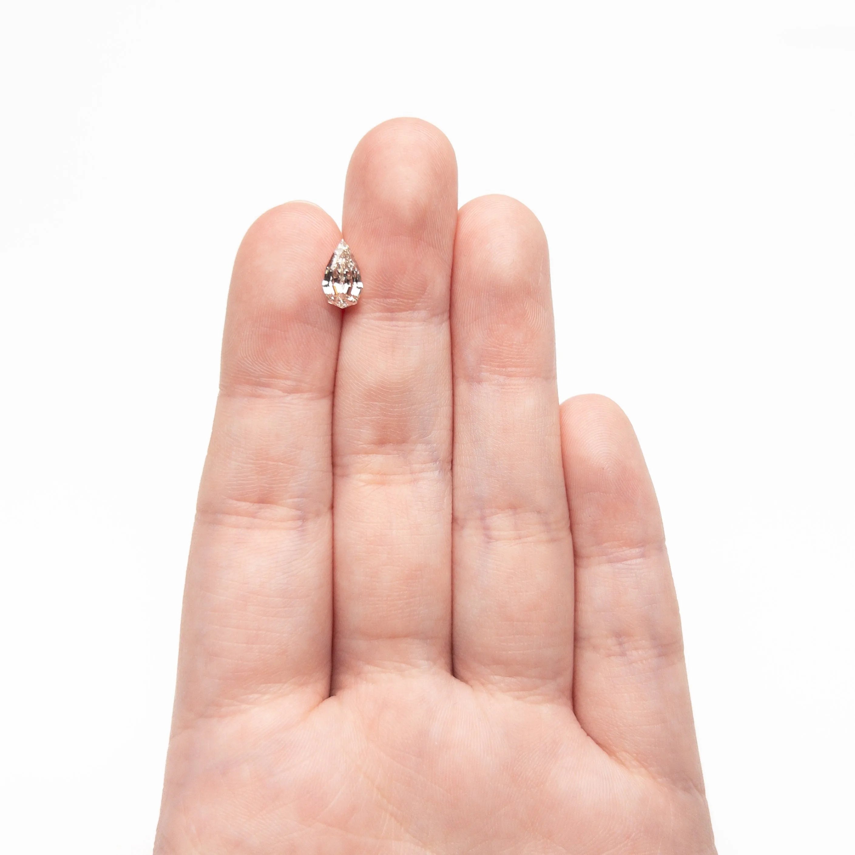 1.02ct 8.94x5.23x3.31mm VS2 O-P Geo Pear Step Cut 🇿🇦 27518-07