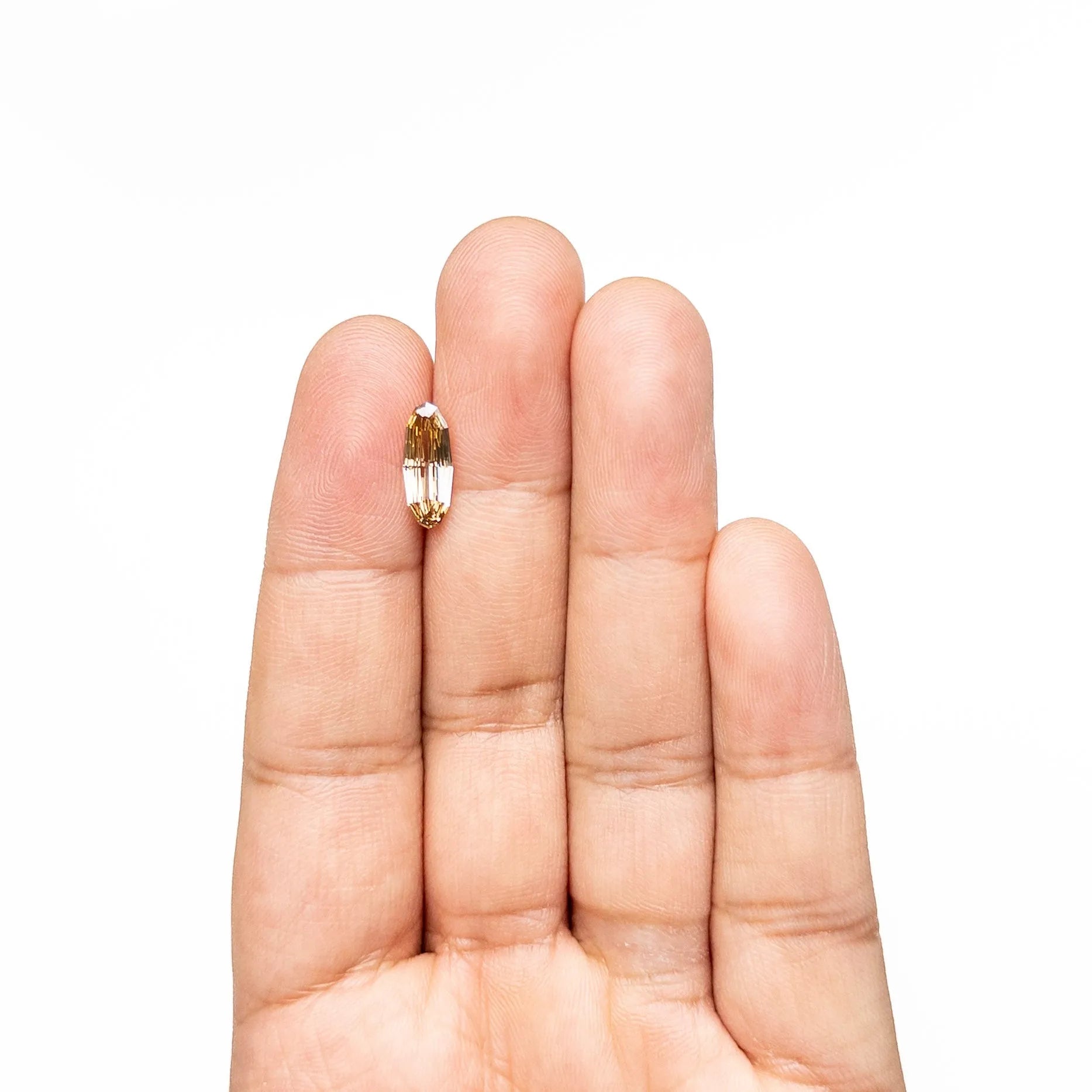 1.55ct 13.00x5.27x2.73mm GIA VVS1 Fancy Dark Yellowish Brown Geo Oval Step Cut 🇿🇦 27527-01