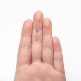 0.90ct 9.31x4.46x2.44mm Half Moon Rosecut 27545-09