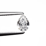 0.59ct 6.53x4.42x2.91mm SI1 F Geo Pear Step Cut 🇨🇦 27644-01