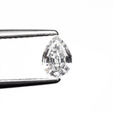 0.59ct 6.53x4.42x2.91mm SI1 F Geo Pear Step Cut 🇨🇦 27644-01