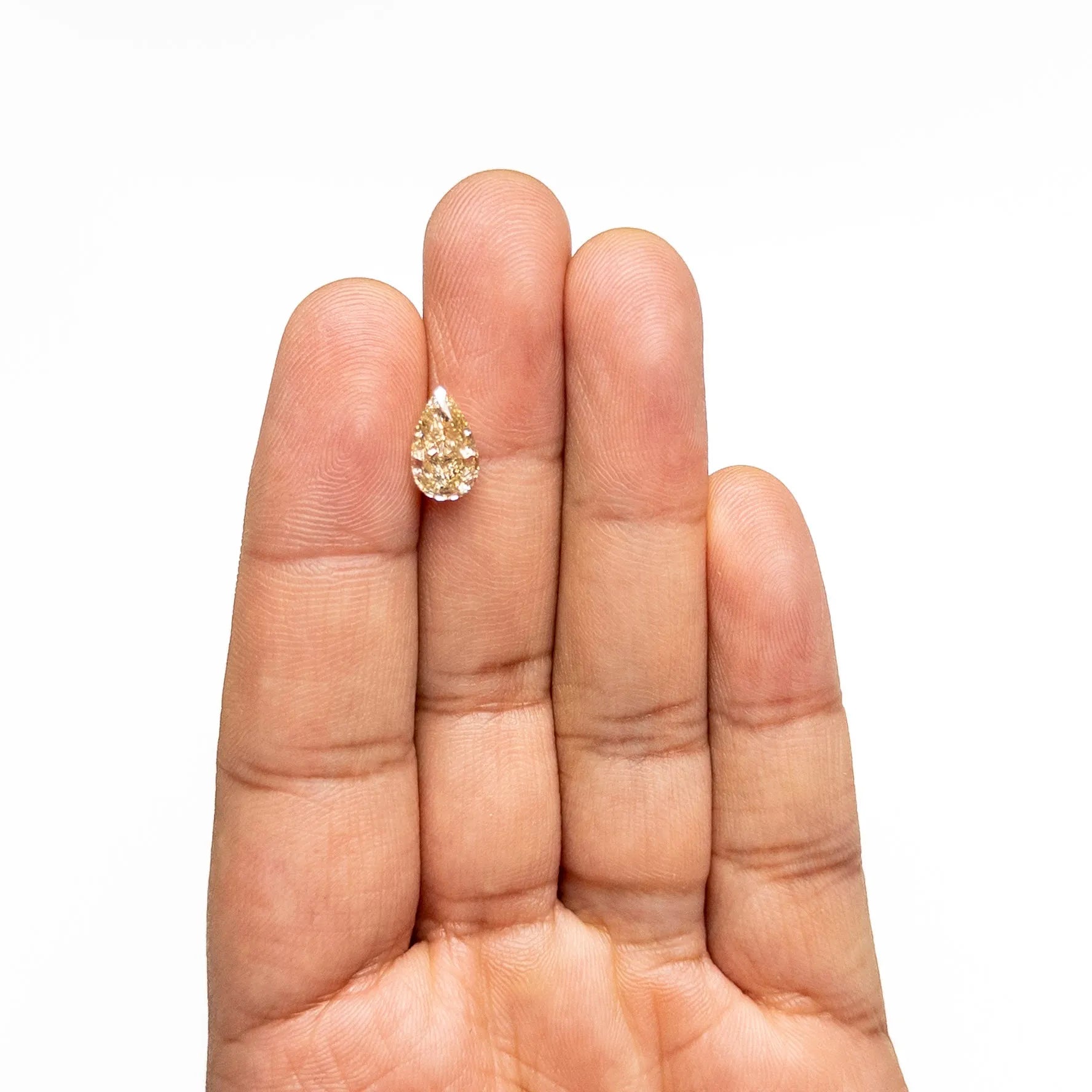 2.23ct 10.76x6.50x4.33mm GIA VVS2 Fancy Brownish Yellow Pear Brilliant 🇨🇦 27709-01