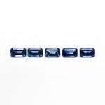 2.25cttw 5pc 5.5x3.5mm Cut Corner Rectangle Step Cut Sapphires 27722-01