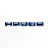2.25cttw 5pc 5.5x3.5mm Cut Corner Rectangle Step Cut Sapphires 27722-01