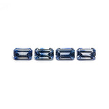 1.84cttw 4pc 5.5x3.5mm Cut Corner Rectangle Step Cut Sapphires 27723-01