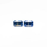 0.95cttw 2pc 5.5x3.5mm Cut Corner Rectangle Step Cut Sapphires 27724-01